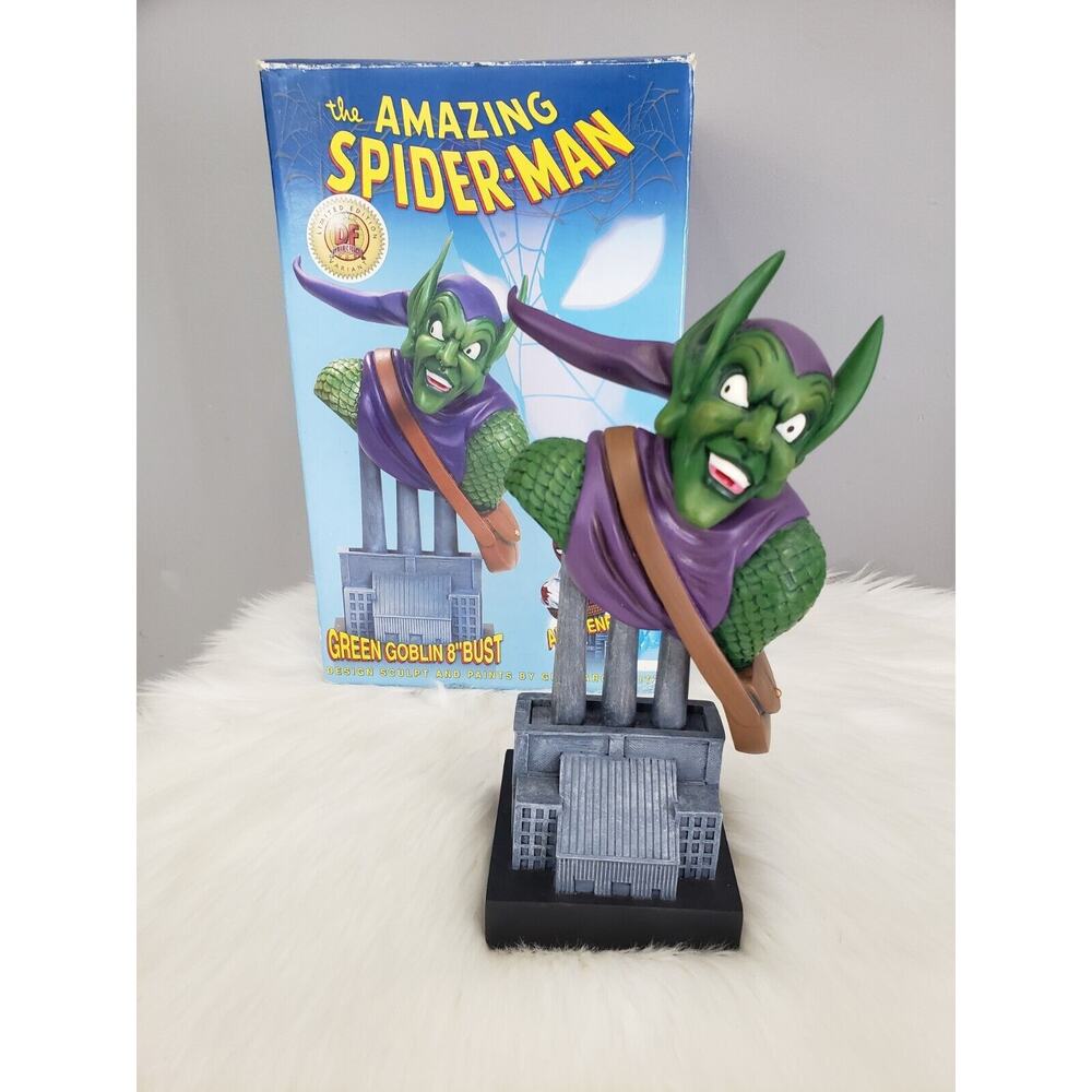 Marvel Green Goblin Mini Bust Statue #650/1964 By Dynamic Forces Spiderman 8"‎
